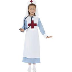 Verpleegster & Masseuse Kostuum | 2e Wereldoorlog Verpleegster | Meisje | Medium | Carnaval kostuum | Verkleedkleding